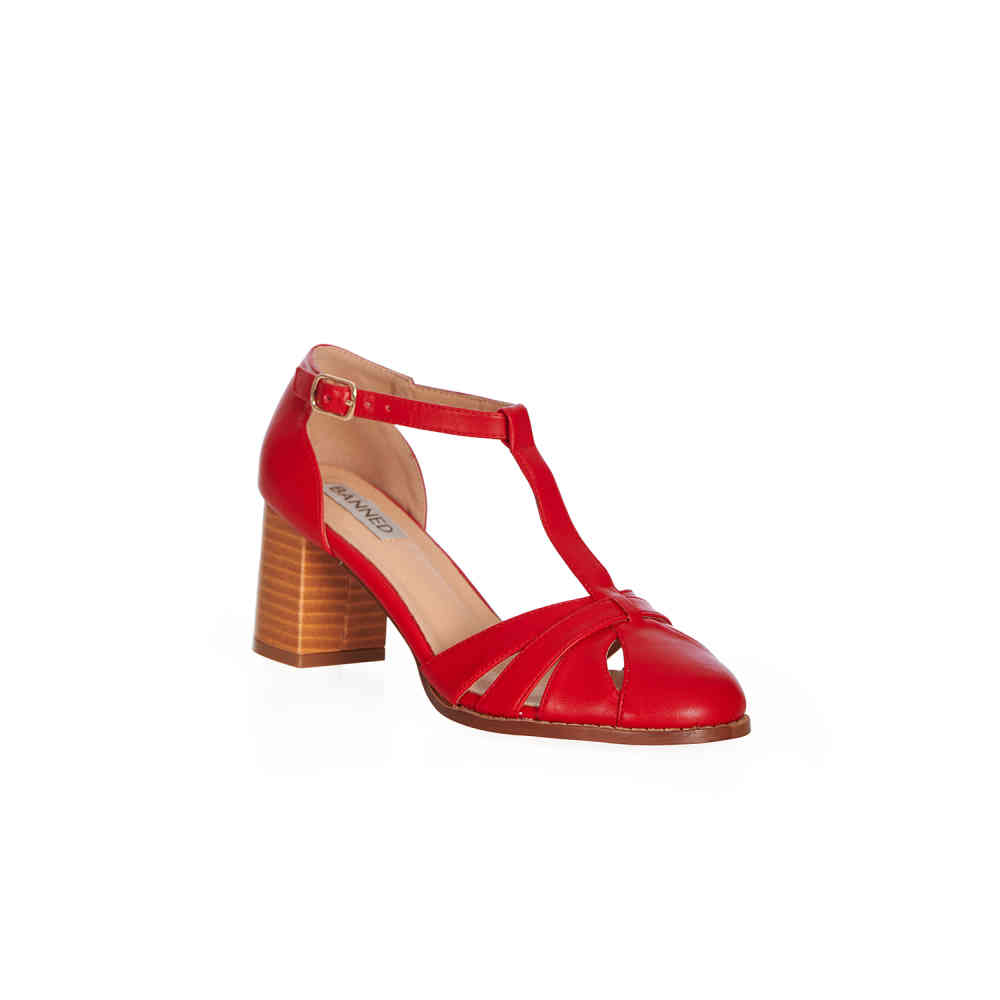 Banned - Fancy Footwork Sandaal met enkelband - Roze